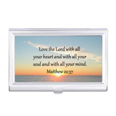 PEACEFUL MATTHEW 22:37 SUNRISE SCRIPTURE DESIGN  CASE