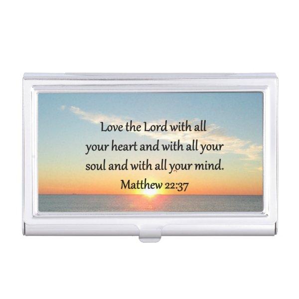 PEACEFUL MATTHEW 22:37 SUNRISE SCRIPTURE DESIGN  CASE