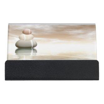 Peaceful stones - 3D render Desk  Holder