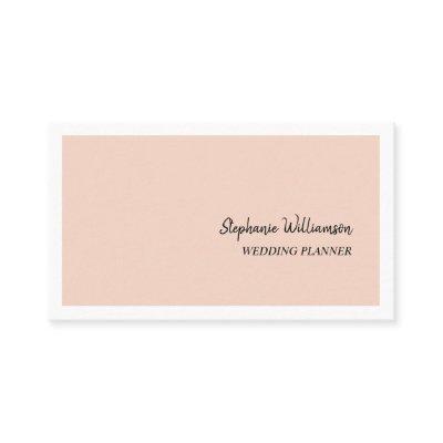 Peach and White Elegant Modern Wedding Planner