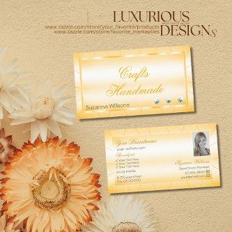 Peach Orange with Diamonds and Photo Glamorous
