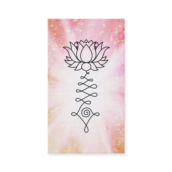 *~* Peach Pink Sparkles Lotus Reiki Healing Energy