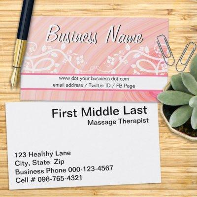 Peach Pink Spirals White Vines Flowers Tutor