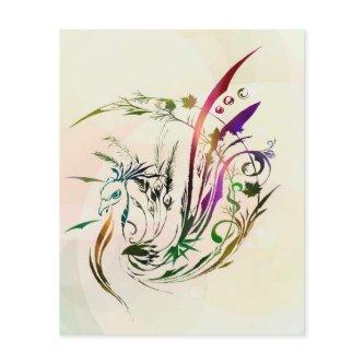 Peacock Decor Artwork | Modern Design Flyer