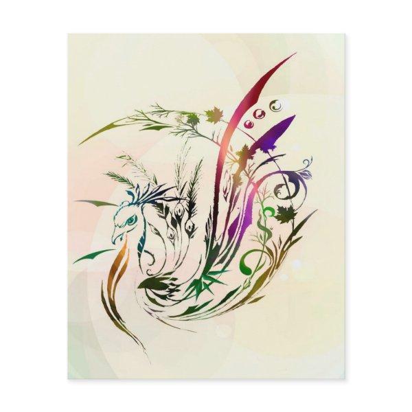 Peacock Decor Artwork | Modern Design Flyer