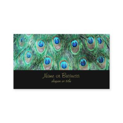Peacock Feathers Exotic Wild Watercolor Pattern