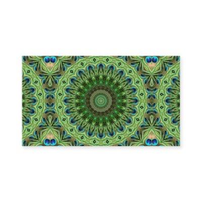 Peacock Mandala Kaleidoscope Medallion Flower