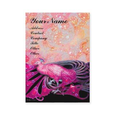 PEACOCK pink black red sparkles