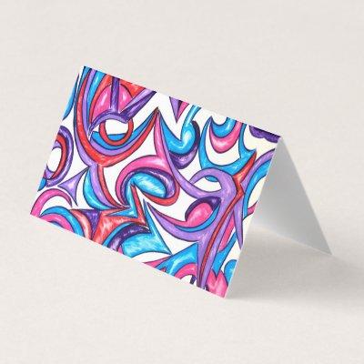 Peacock Plumage-Hand Painted Abstract Art