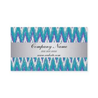 Peacock Teal TribaI  ZigZag Pocket 2019 Calendar