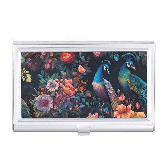 Peacocks and Flower Garden Art Case