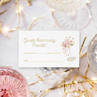Pearls and Prosecco Guess How Many Pearls Game