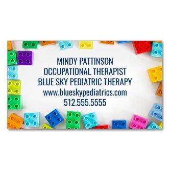 Pediatric Occupational Therapist Building Blocks  Magnet