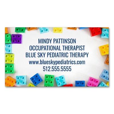 Pediatric Occupational Therapist Building Blocks  Magnet