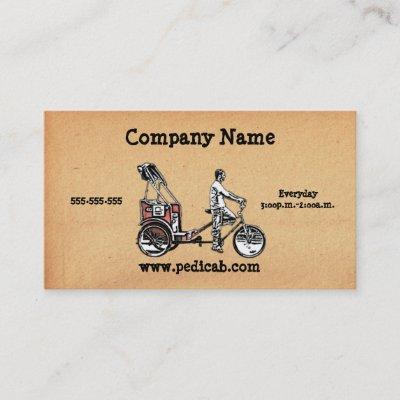 Pedicab Vintage Paper
