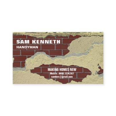 Peeling Plaster New Brickwork Handyman