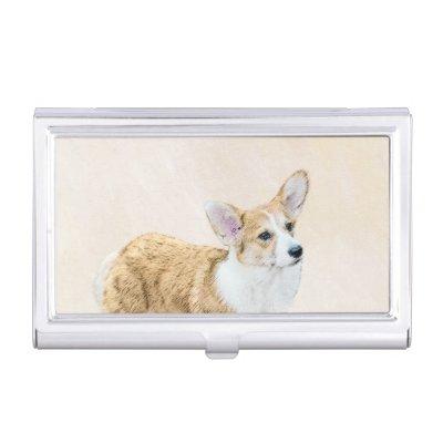 Pembroke Welsh Corgi Painting - Original Dog Art  Holder
