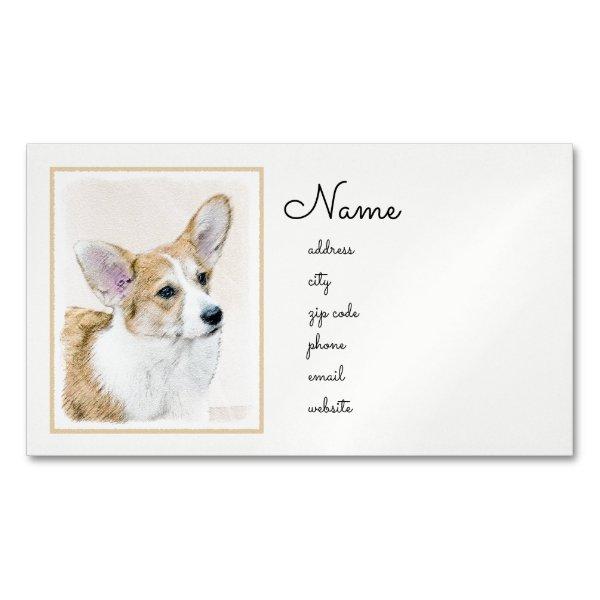 Pembroke Welsh Corgi Painting - Original Dog Art  Magnet