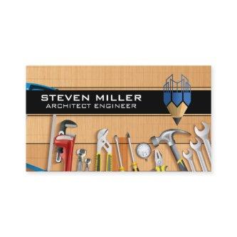 Pencil Building Logo | Architect | Tools