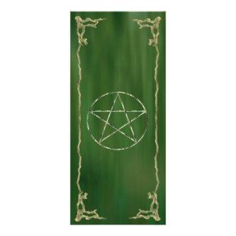 Pentacle in Green Rack Card
