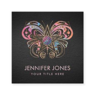 Pentagram Butterfly Ornament Square