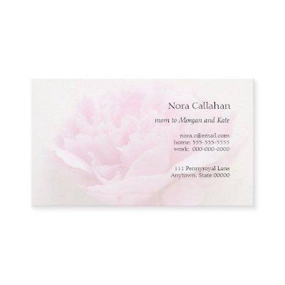 Peony closeup mom calling card