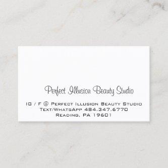 Perfect Illusion Beauty Studio Services Black Whit