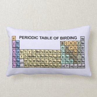 Periodic Table of Birding Lumbar Pillow