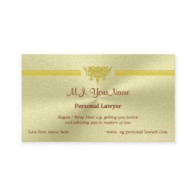 Personal Attorney and golden justice logo