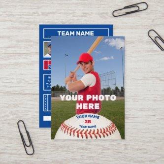 Personal Baseball Card  (Customized Batter Stats)