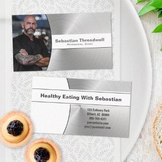 Personal Chef Brushed Steel Custom Photo