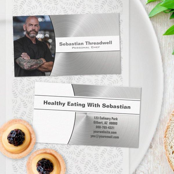 Personal Chef Brushed Steel Custom Photo