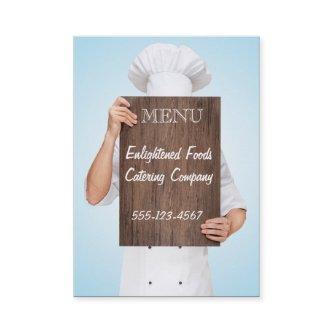 personal chef cook catering menu professional male