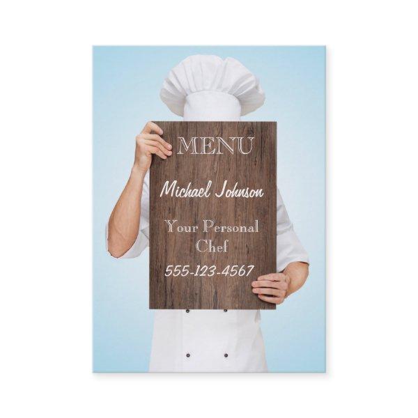 personal chef cook cooking menu professional male