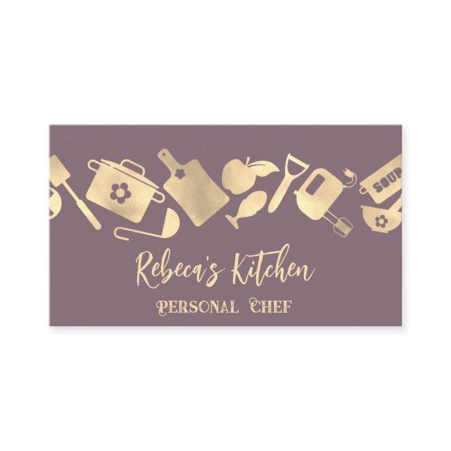 Personal Chef Restaurant Catering Logo QR Code