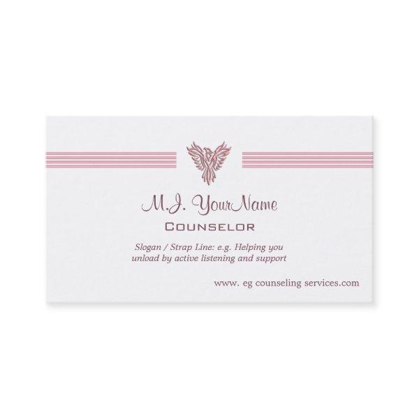 Personal Counselor luxury stripes and pink phoenix