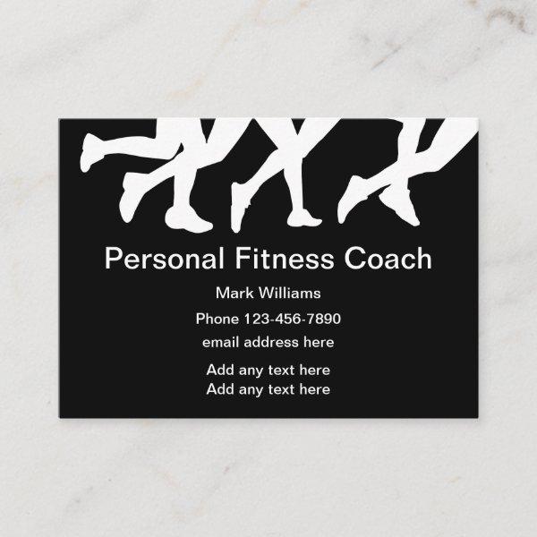 Personal Fitness Coach Black And White