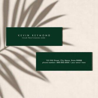 Personal Minimal Basic Simple Professional Green Mini