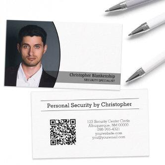 Personal Security Custom Oval Photo QR Code