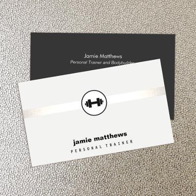 Personal Trainer Dumbbell Logo Fitness Instructor