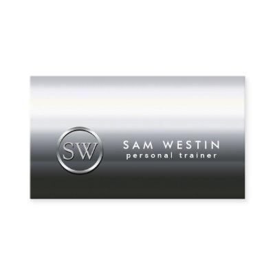 Personal Trainer Faux Chrome Monogram