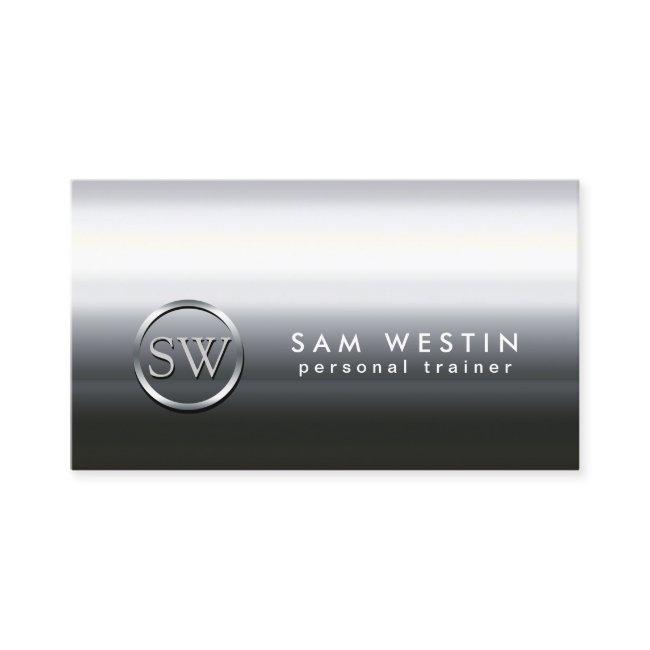 Personal Trainer Faux Chrome Monogram