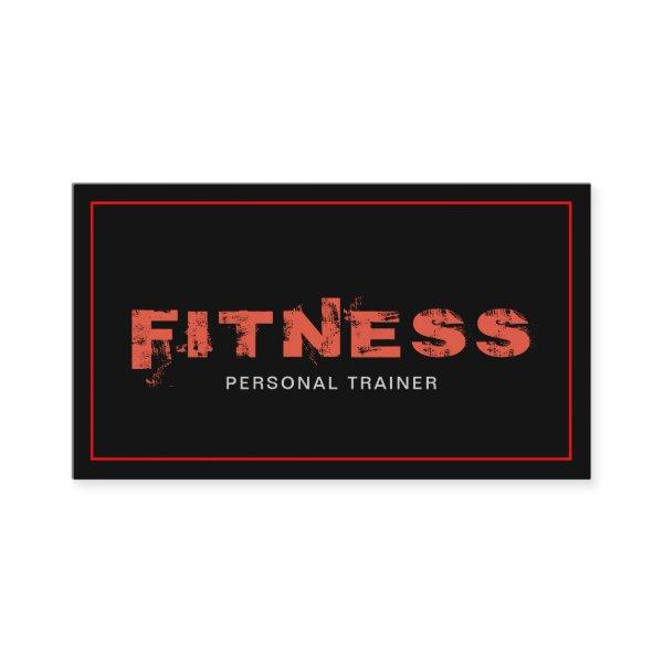 Personal Trainer Fitness Elegant Modern Plain