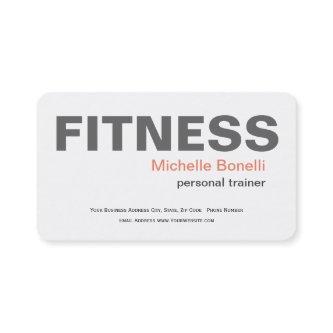 Personal Trainer Fitness Modern Elegant