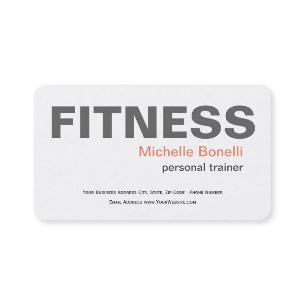 Personal Trainer Fitness Modern Elegant