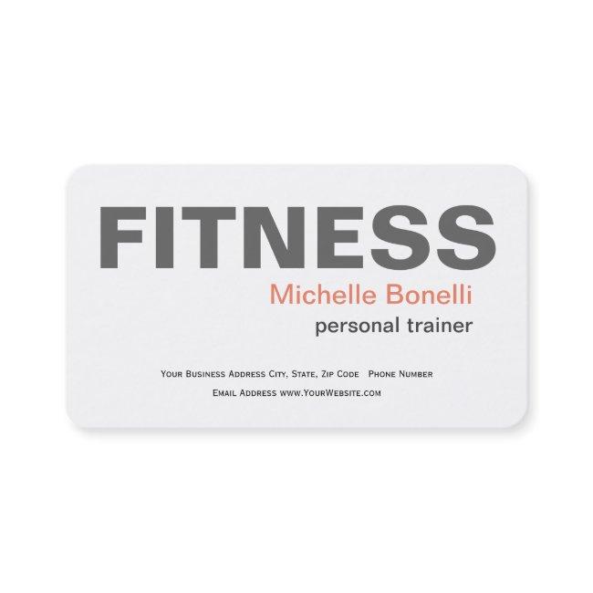 Personal Trainer Fitness Modern Elegant