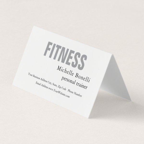 Personal Trainer Fitness Modern Elegant
