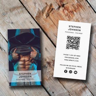 Personal Trainer Fitness QR Code Social Media