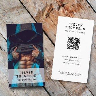 Personal Trainer Fitness QR Code Social Media
