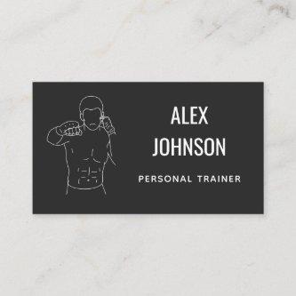 Personal Trainer Men's Silhouette Strong Masculine